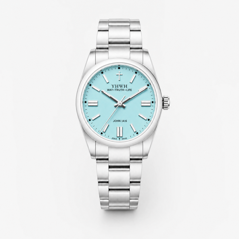 WAY TRUTH LIFE - Tiffany Blue 36mm
