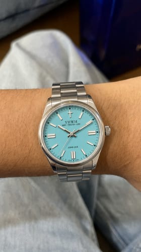 Customer photo of a YHWH watch