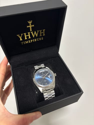 Customer photo of a YHWH watch